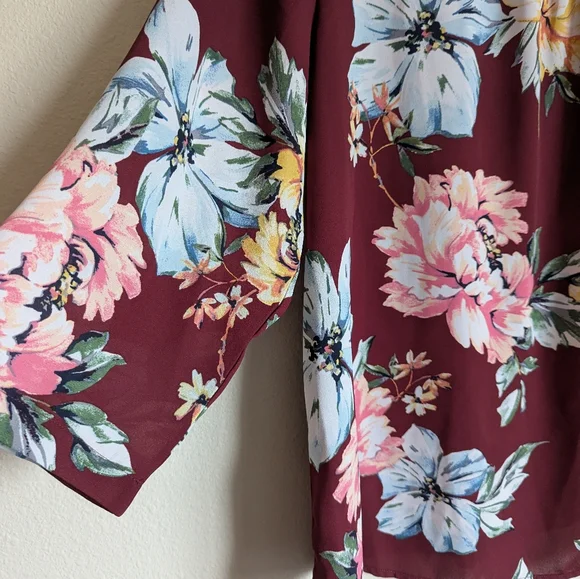 NWOT Van Heusen Floral Tunic Top Size XXL - Picture 2 of 4